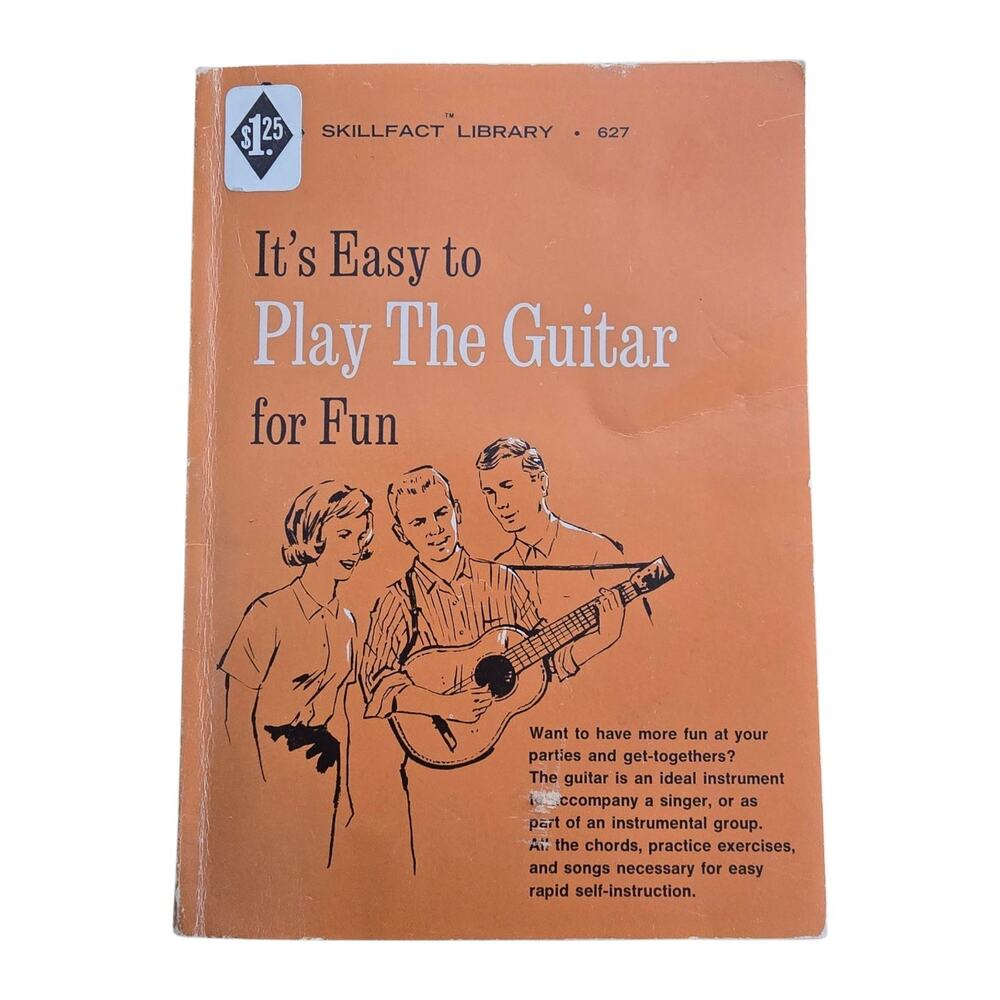 Vintage Easy To Play Guitar For Fun Skillfact Library Book First Edition 1966